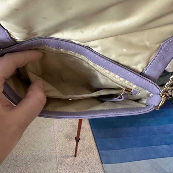 Kate Spade New York Quilted Crossbody Bag in Lilac Cow Leather - Picture 8 of 13